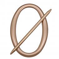 Декор Овал 180х125 мм мідь D0001-8 MISLT