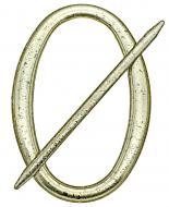 Декор Овал 180х125 мм мокрое золото D0001-1а MISLT