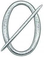 Декор Овал 180х125 мм мокрое серебро D0001-2а MISLT