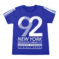 Футболка для мальчика Maccaboy 9093 з цифрою 92 р.140 синий