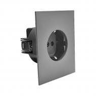 Розетка бытовая с заземлением HausMark INO IP20 серый PS-SG-GP-Gray