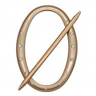 Декор Овал зі стразами 180х125 мм мідь D0002-8 MISLT