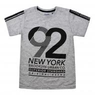 Футболка для хлопчика Maccaboy 9093 з цифрою 92 р.140 сірий