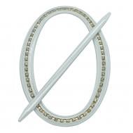 Декор Овал Элит 180х125 мм белый D0003-0 MISLT