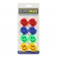 Комплект магнитов Смайлики цветные 8 шт. BM.0032 Buromax