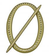 Декор Овал Еліт 180х125 мм антик світлий D0003-5 MISLT