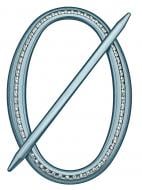 Декор Овал Элит 180х125 мм синий D0003-10 MISLT
