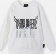 Джемпер унисекс Reima Villitys р.110-116 белый 5200113A-0110