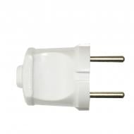 Вилка электрическая ElectroHouse EH-2125I без заземления 220В IP22 пластик белый
