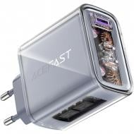 Зарядное устройство Acefast 3xUSB 65W (2xUSB-C+USB-A) Gan A45 Fast Charger Mountain mist Зарядное устройство Acefast 3xUSB 65W (2xUSB-C+USB-A) Gan A45 Fast Charger Mountain mist
