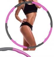 Масажний обруч 4fizjo 1 кг Grey/Pink (P-5907739313027) d95 см