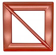 Декор Квадрат 150х150 мм червоний V0001-11 MISLT