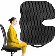 Подушка ортопедична для сидіння 35x45x7 см Black (P-5907739318794) 4fizjo 35x45 см чорний Подушка ортопедична для сидіння 35x45x7 см Black (P-5907739318794) 4fizjo 35x45 см чорний