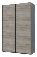 Шкаф-купе Doros G-Caiser Графит / Дуб Крафт Серый 2 ДСП / 3 части 2400х1600х600 мм графит