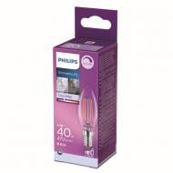 Лампа світлодіодна Philips FIL DIM B35 4,5 Вт E14 4000 К 220 В прозора 929002430466