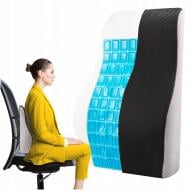 Подушка ортопедическая для спины охлаждающая 46x39 см Black/Grey (P-5907739318756) 4fizjo 46x39 см серый с черным