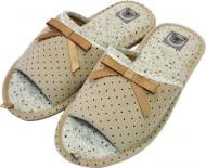 Тапки домашние Gemelli Кармен 2 р. 36 бежевый