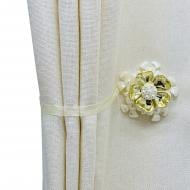 Магнит Эдельвейс 80х55 мм золото/белый Р0001-2 MISLT