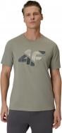 Футболка 4F TSHIRT M2667 4FWSS26TTSHM2667-43S р.2XL хаки