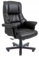 УЦЕНКА! Кресло Richman Конгресс Вуд Орех Кожа-Люкс черный (УЦ №64)