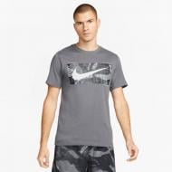 Футболка Nike M NK DF TEE CAMO FJ2446-068 р.M серый
