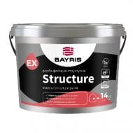 Краска фасадная структурная Bayris STRUCTURE мат белый 14 кг