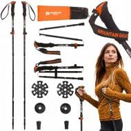 Трекінгові палиці Mountain Goat Pro+ 43-130 см Black/Orange (P-5907739318251) MG0008