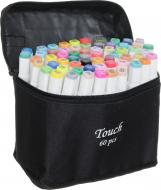 Набор двухсторонних скетч маркеров Touch Sketch Marker 60 цветов в сумочке 