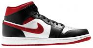 Кроссовки мужские демисезонные Jordan AIR 1 MID 554724-122 р.44,5 черно-бело-красные