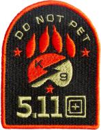 Нашивка 5.11 Tactical Do Not Pet Patch Red 81332-460