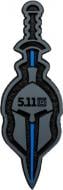 Нашивка 5.11 Tactical Spartan Blue Line Patch Blue 81726-676