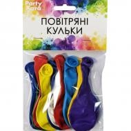 Шарики латексные Party Хата 25 см микс пастель 10 шт.
