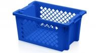 Ящик для хранения BAplast SN64/27 вкладываемый перфорированный универсальный 600х400х270 мм синий (971070)