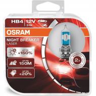 Автолампа галогенная Osram Night Breaker Laser next generation +150% HB4 51 Вт 2 шт. (4052899992177)