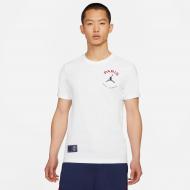 Футболка Jordan M J PSG LOGO TEE DB6514-100 р.L белый