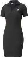 Сукня Puma CLASSICS RIBBED V-COLLAR DRESS 53805601 р.XL чорний