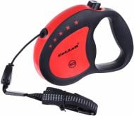 Поводок-рулетка Collar Control до 50 кг 5 м красный с черным 81153