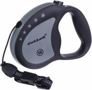 Поводок-рулетка Collar Control до 12 кг 5 м серый с черным 81131
