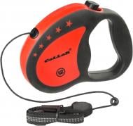 Поводок-рулетка Collar Control до 12 кг 5 м красный с черным 81133