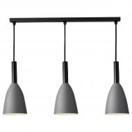 ВІТРИНА! Світильник підвісний Hopfen BELL FM 3x40 Вт Е27 сірий