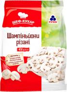 Гриби заморожені Рудь шампіньйони різані 400г (5903154543858)