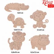 Набір заготовок Звірі Африки 2 5 шт. 289036 Rosa Talent
