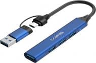 USB-хаб Canyon DS-02 4in1 USB-A/C Blue (CNS-TDS02BL)