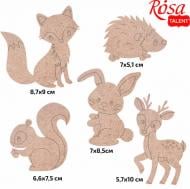 Набор заготовок Лесные звери 1 5 шт. 289033 Rosa Talent