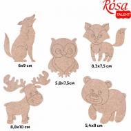 Набор заготовок Лесные звери 2 5 шт. 289034 Rosa Talent