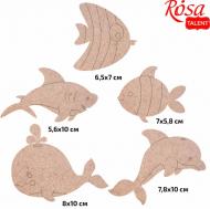 Набір заготовок Морські мешканці 1 5 шт. 289031 Rosa Talent