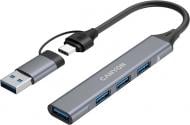 USB-хаб Canyon DS-02 4in1 USB-A/C Grey (CNS-TDS02G)