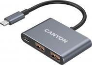 USB-хаб Canyon DS-3 3in1 USB-C Dark Grey (CNS-TDS3)