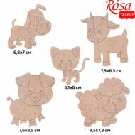 Набор заготовок Домашние звери 1 5 шт. 289037 Rosa Talent