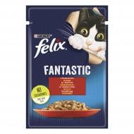 Консерва для котів Felix Fantastic яловичина в желе 85 г
